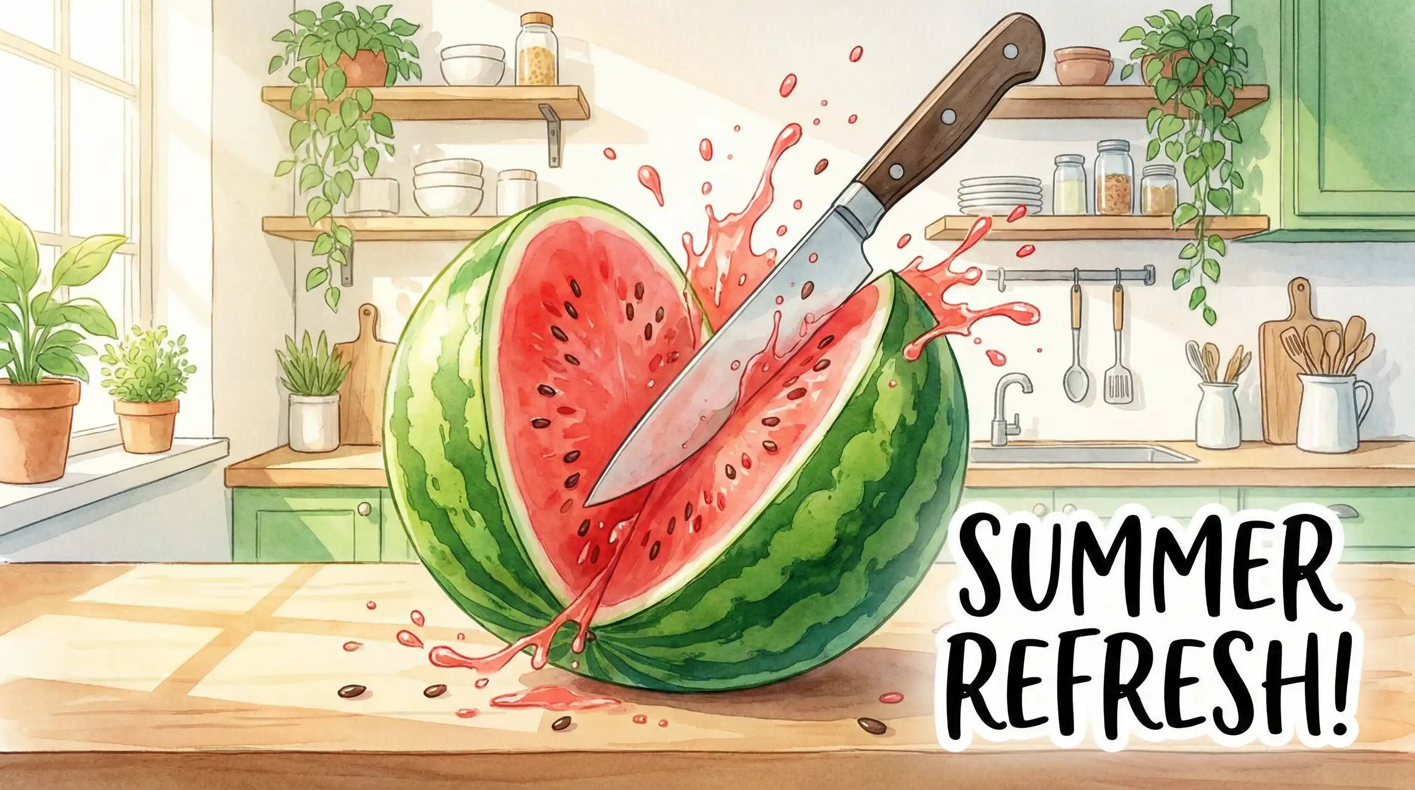 西瓜切开瞬间甜度检测 - 暗网禁区